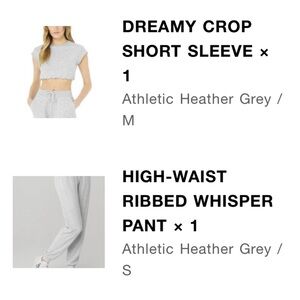 Alo yoga loungewear set medium top 
Small bottoms